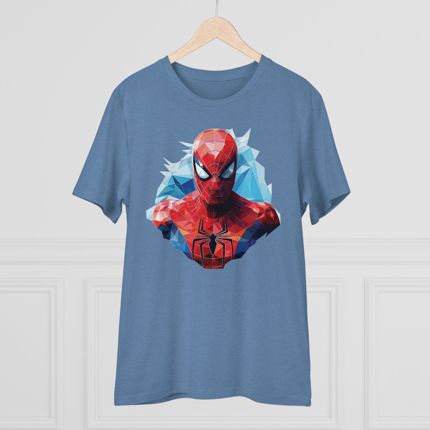 Spider-Man Polygonal Geometric T-Shirt - Swing into Stylish Adventure