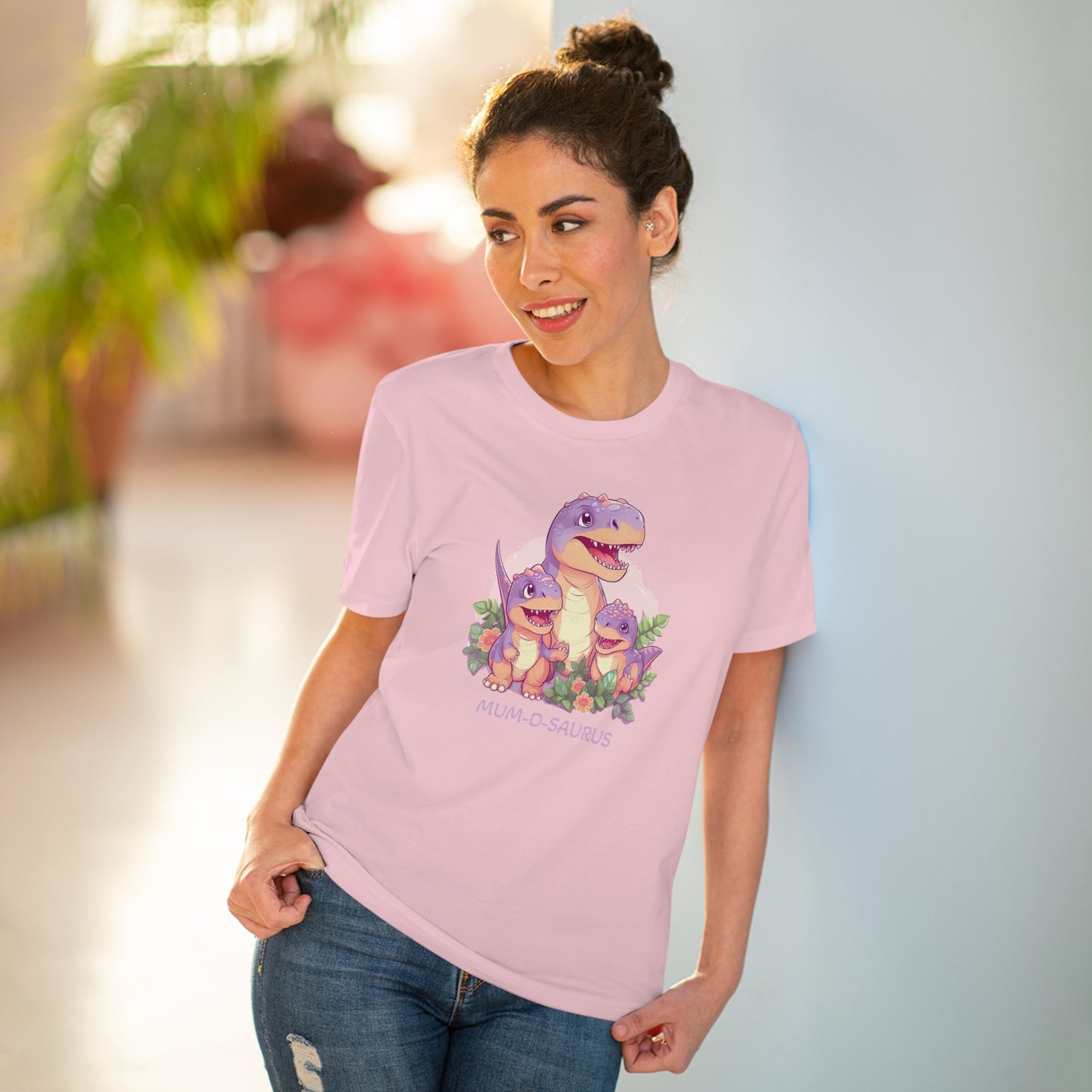 Mum-o-saurus - Unisex Eco-Friendly T-Shirt - Celebrate Mother's Day with Playful Style and Sustainability