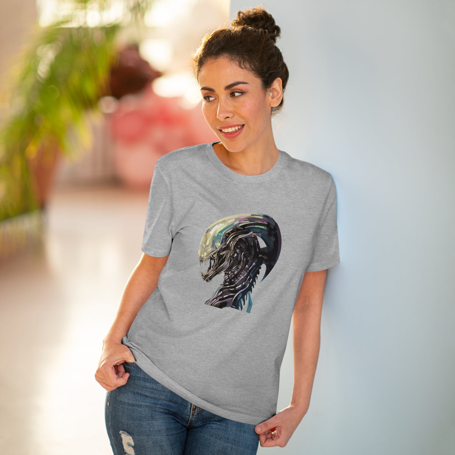 Alien Xenomorph PolygonalT-Shirt - Embrace Otherworldly Fashion