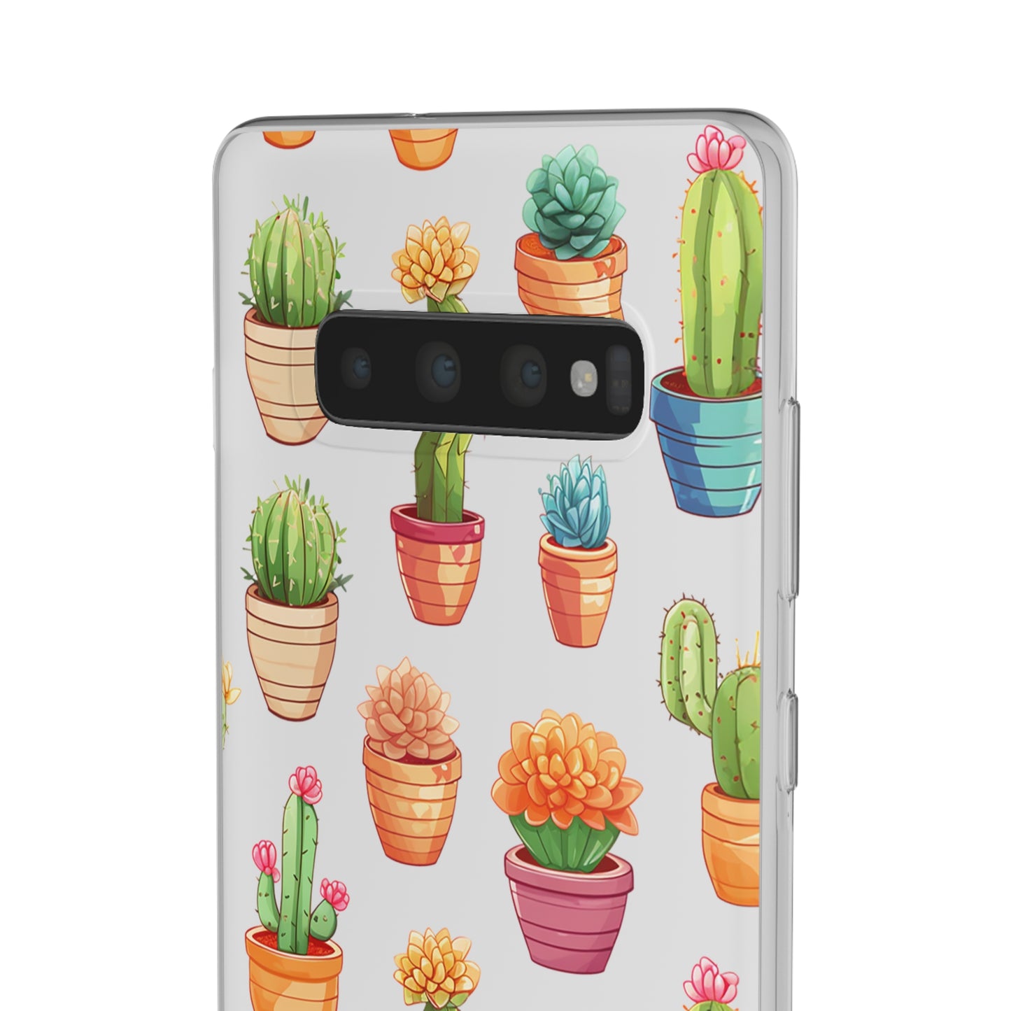 Charming Cactus Flexi and semi Transparent Phone Case