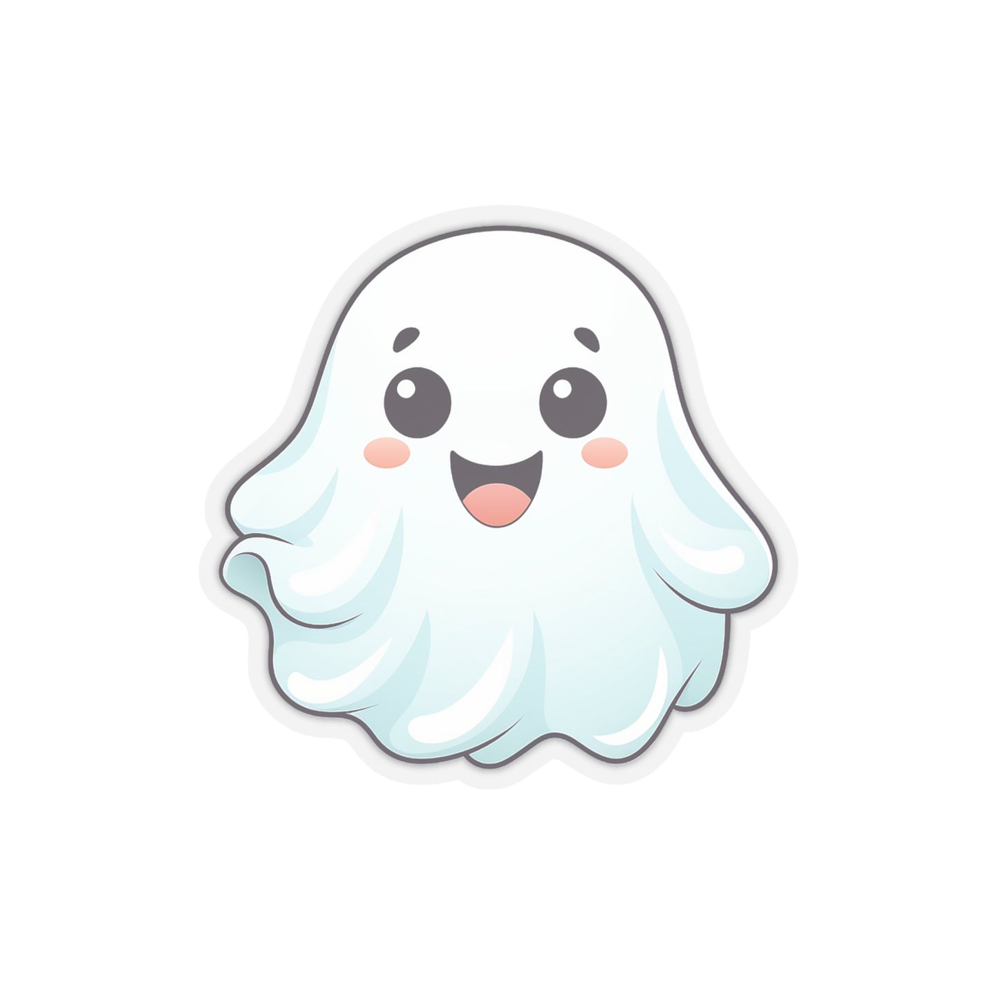 Halloween Special:  Kawaii Ghost Sticker