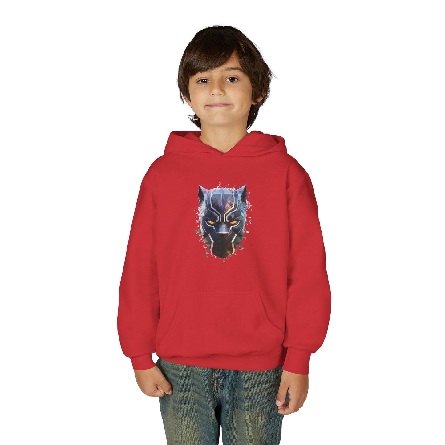 Black Panther Youth Hoodie, Kids Superhero Sweatshirt, Marvel Comic Gift, Stylish, Cozy Kids Clothing, Birthday Present