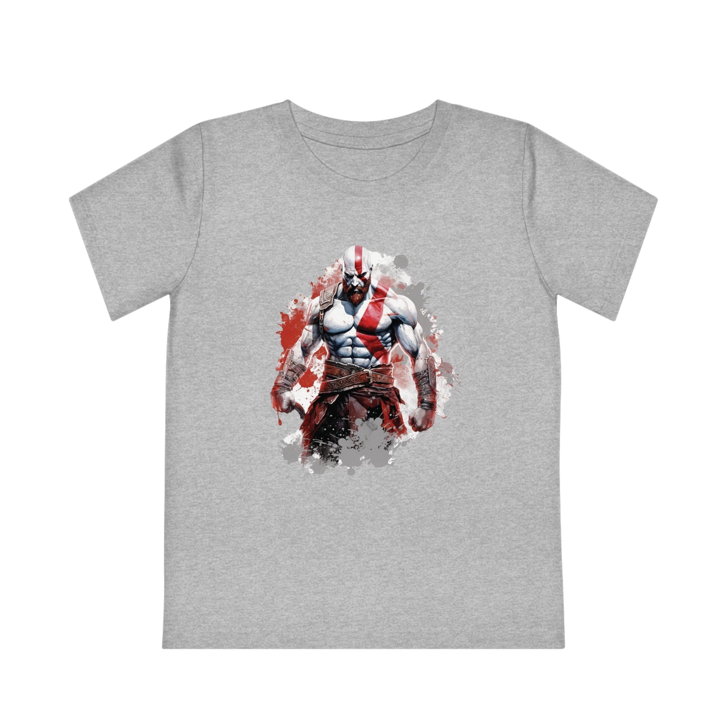 Kratos Kids Eco-Friendly T-Shirt - Empower Young Warriors with Artistic Flair - God of War