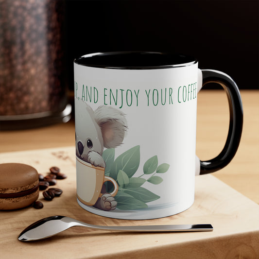 Relaxing Cute Koala Coffee Mug: Take a Break and Enjoy