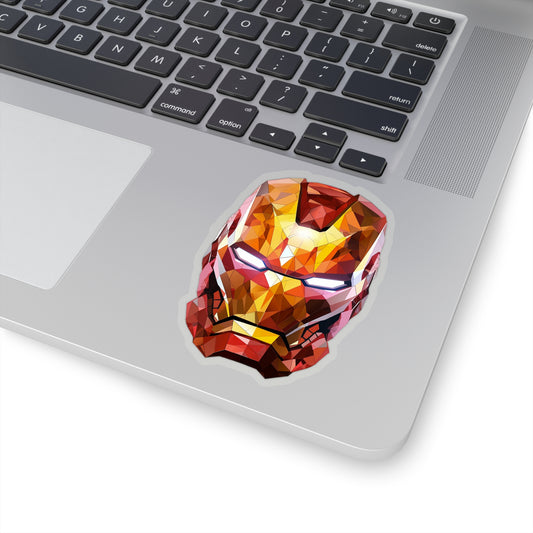 Iron Man Sticker - Unleash the Power of Geometry