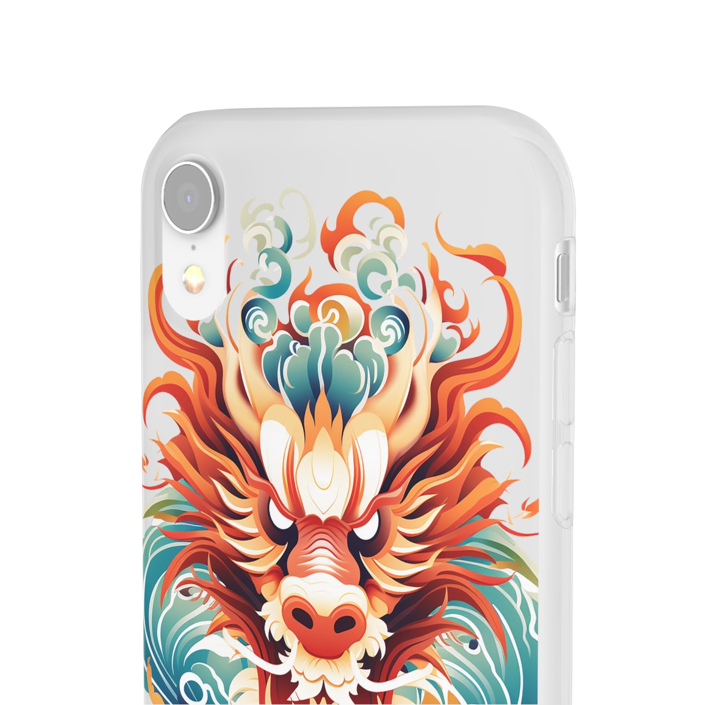 Chinese Ink Dragon Flexi Transparent Phone Case