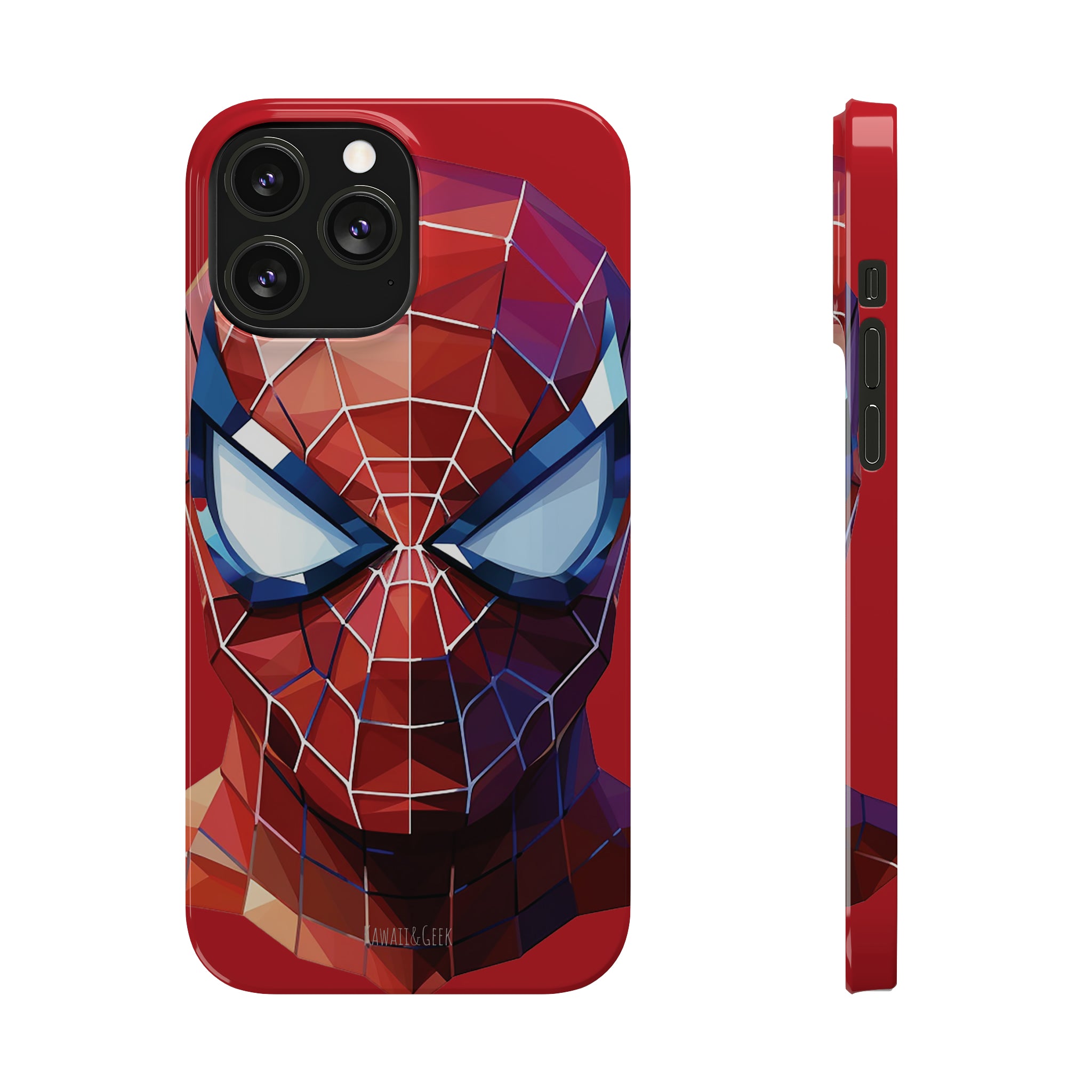 Spider Man Slim Phone Case iPhone 15 compatible Embrace Web