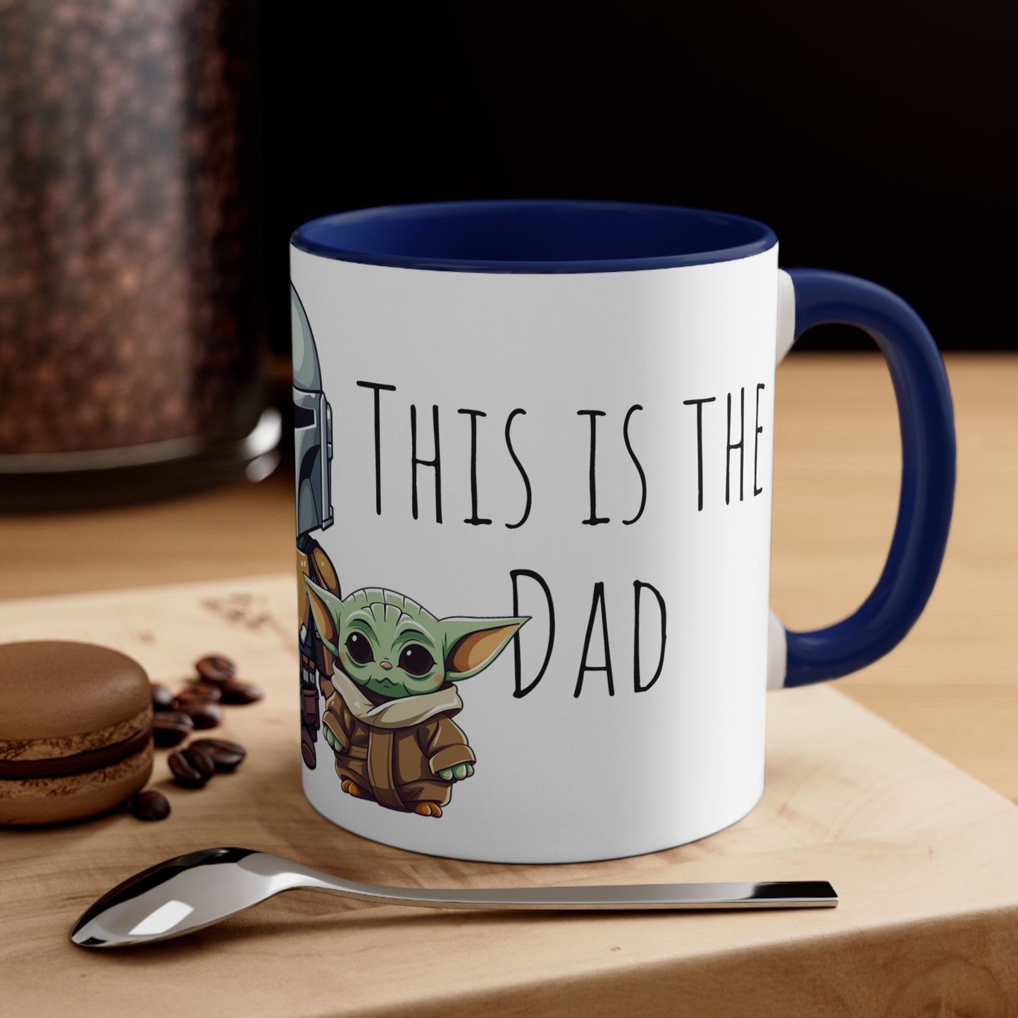 Cute Mandalorian and Baby Yoda Grogu Mug: The Perfect Dad Duo - Father's Day Special