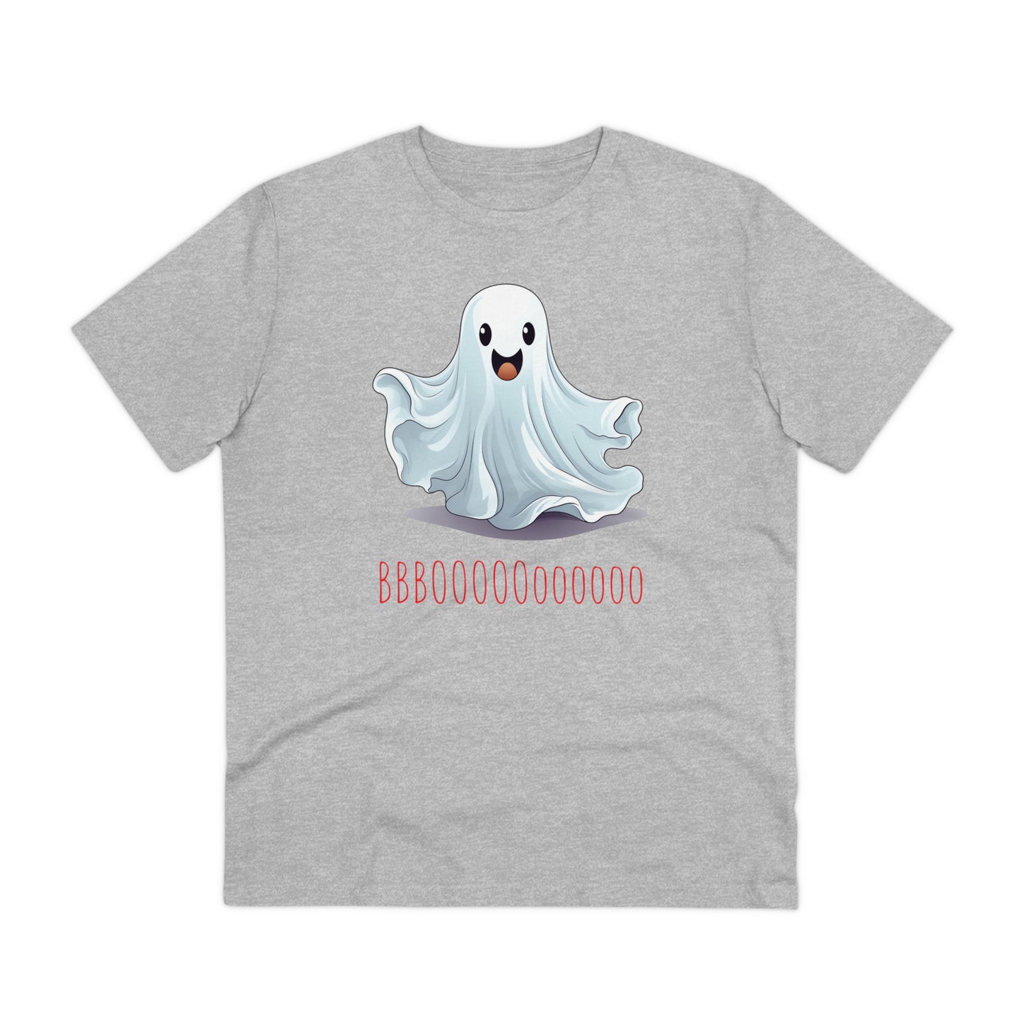 Cute "Booooooooo" Ghost Halloween Eco-Friendly Unisex T-shirt