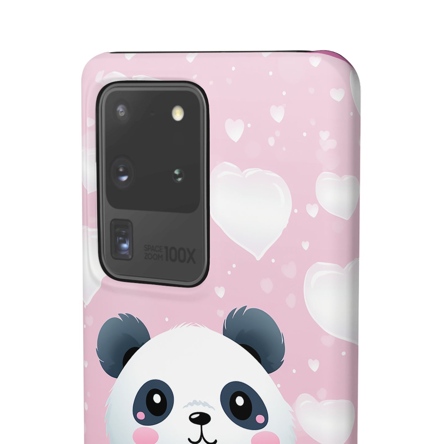 Cute Panda & Hearts Premium Phone Case