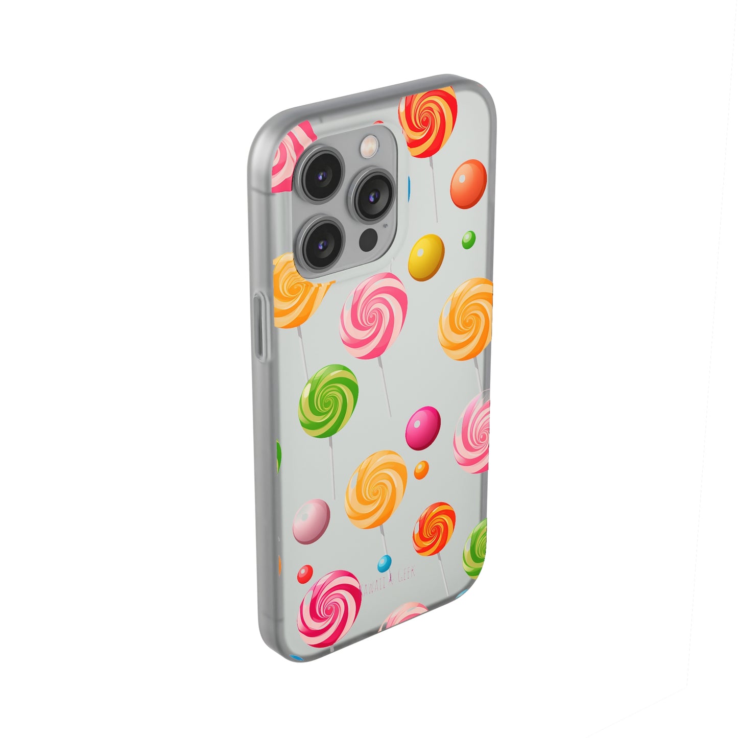 Vibrant Lollypop Array - Flexi Transparent Phone Case