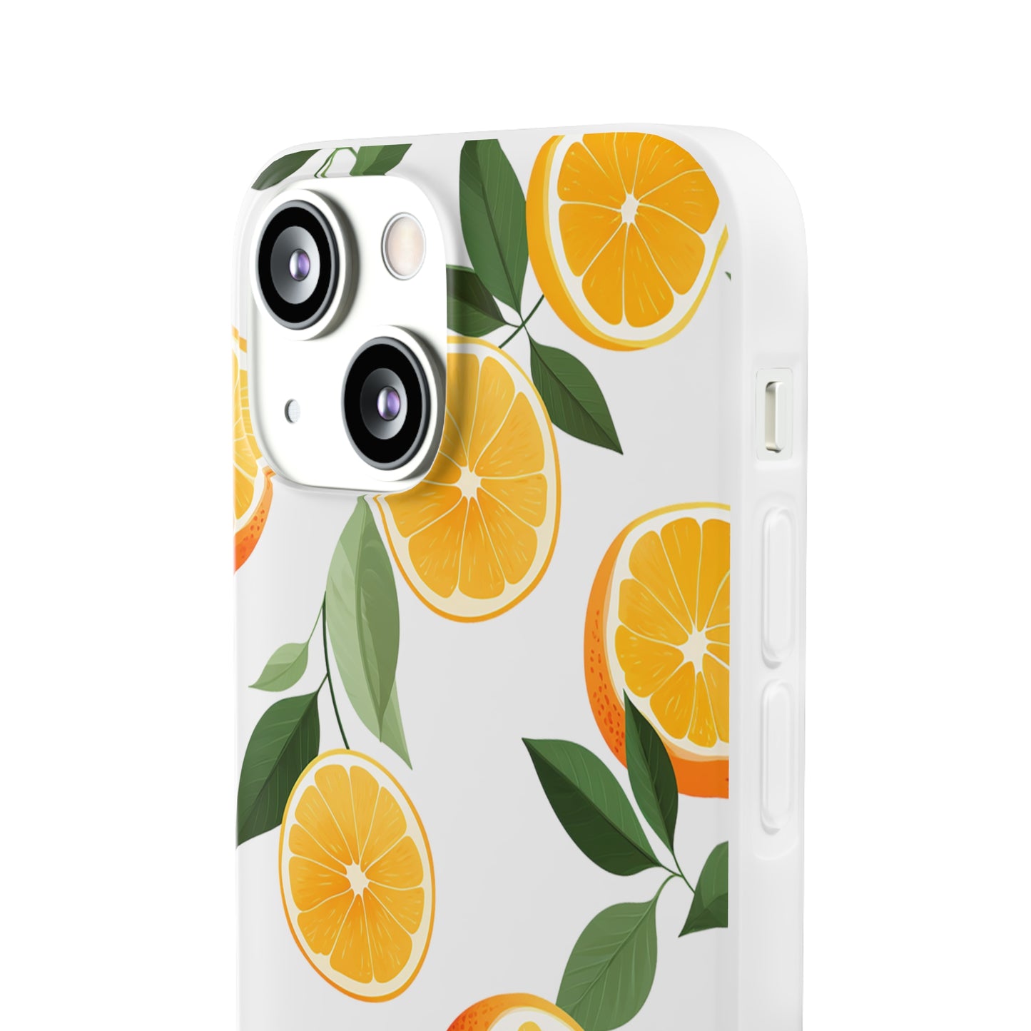 Zesty Orange Slices Transparent Flexi Phone Case