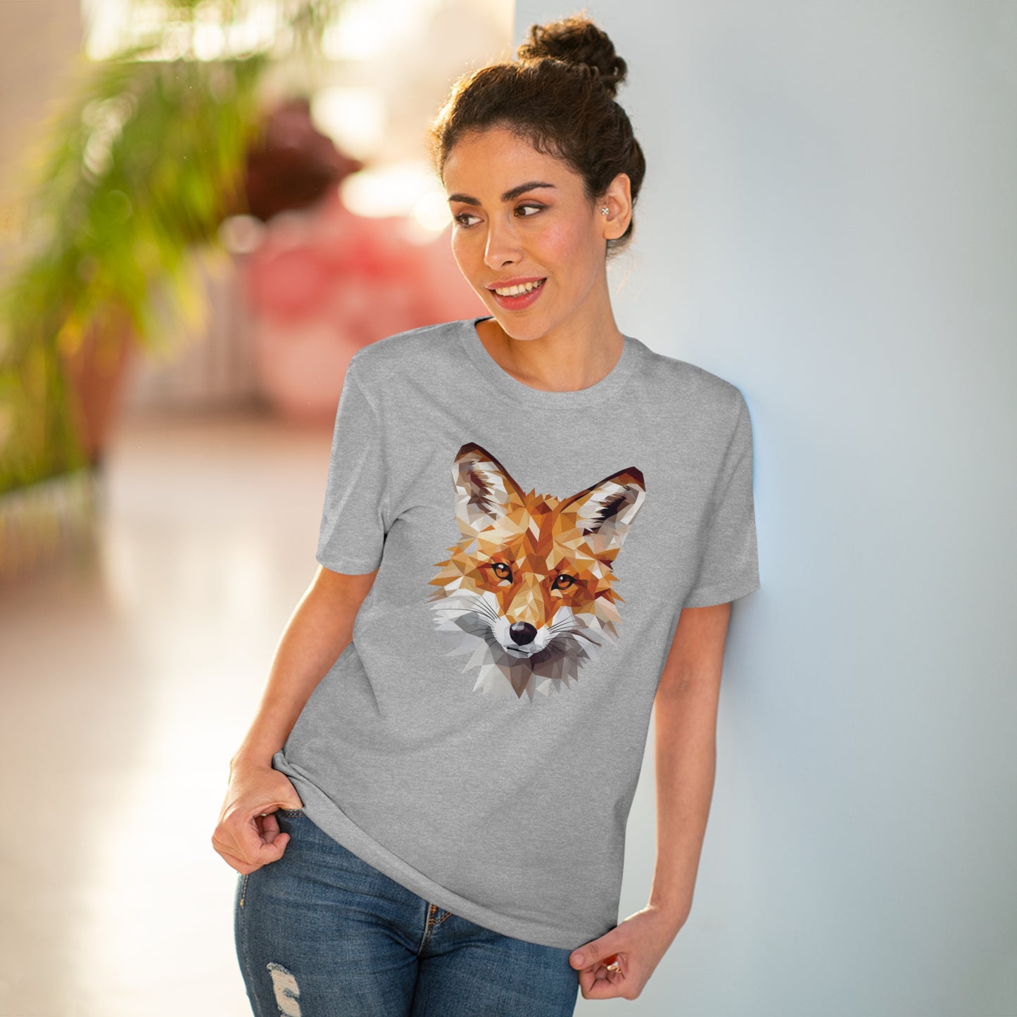 Fox Polygonal T-Shirt - Embrace Sly Charm