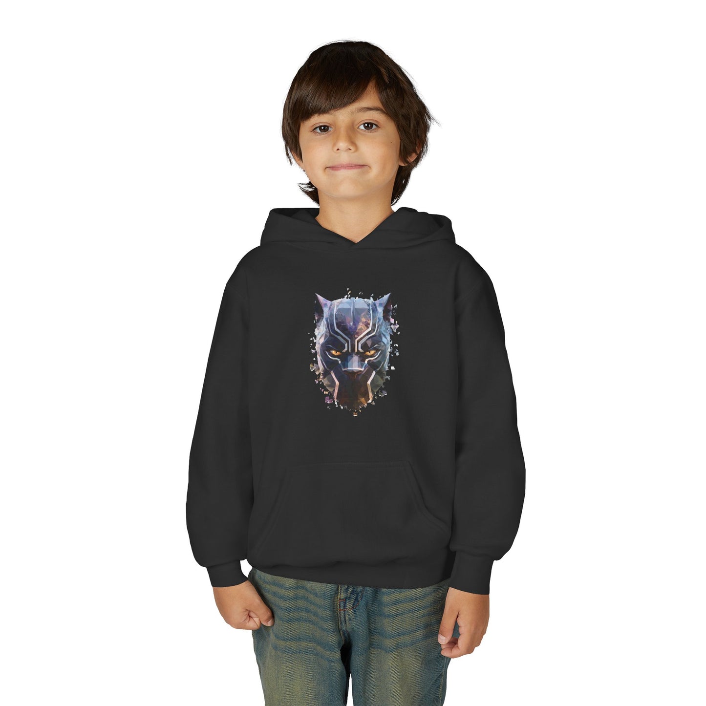 Black Panther Youth Hoodie, Kids Superhero Sweatshirt, Marvel Comic Gift, Stylish, Cozy Kids Clothing, Birthday Present