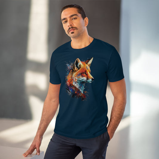 Fox T-shirt - Unisex and Eco-Friendly T-Shirt - Fox in Watercolor Style: Embrace Nature with Style