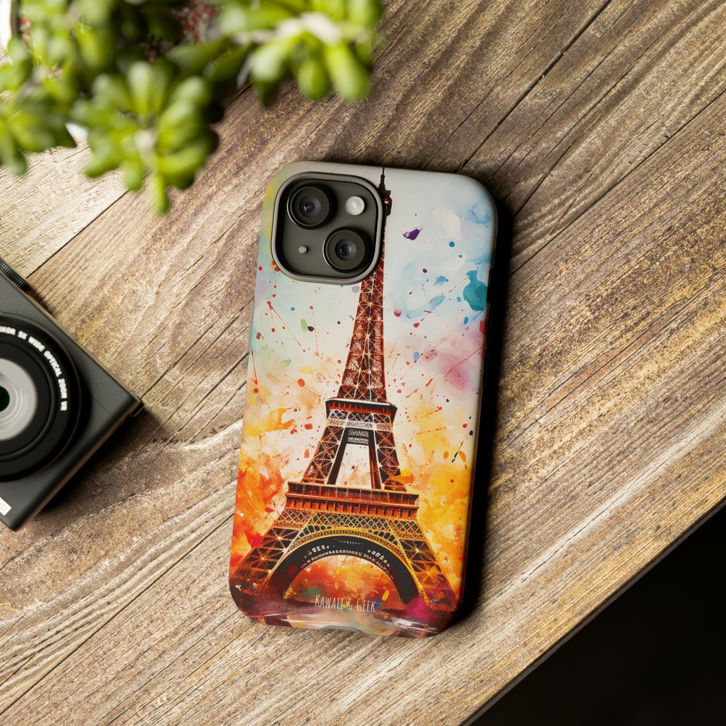 Eiffel Tower Painting Tough Phone Case - for Paris lovers