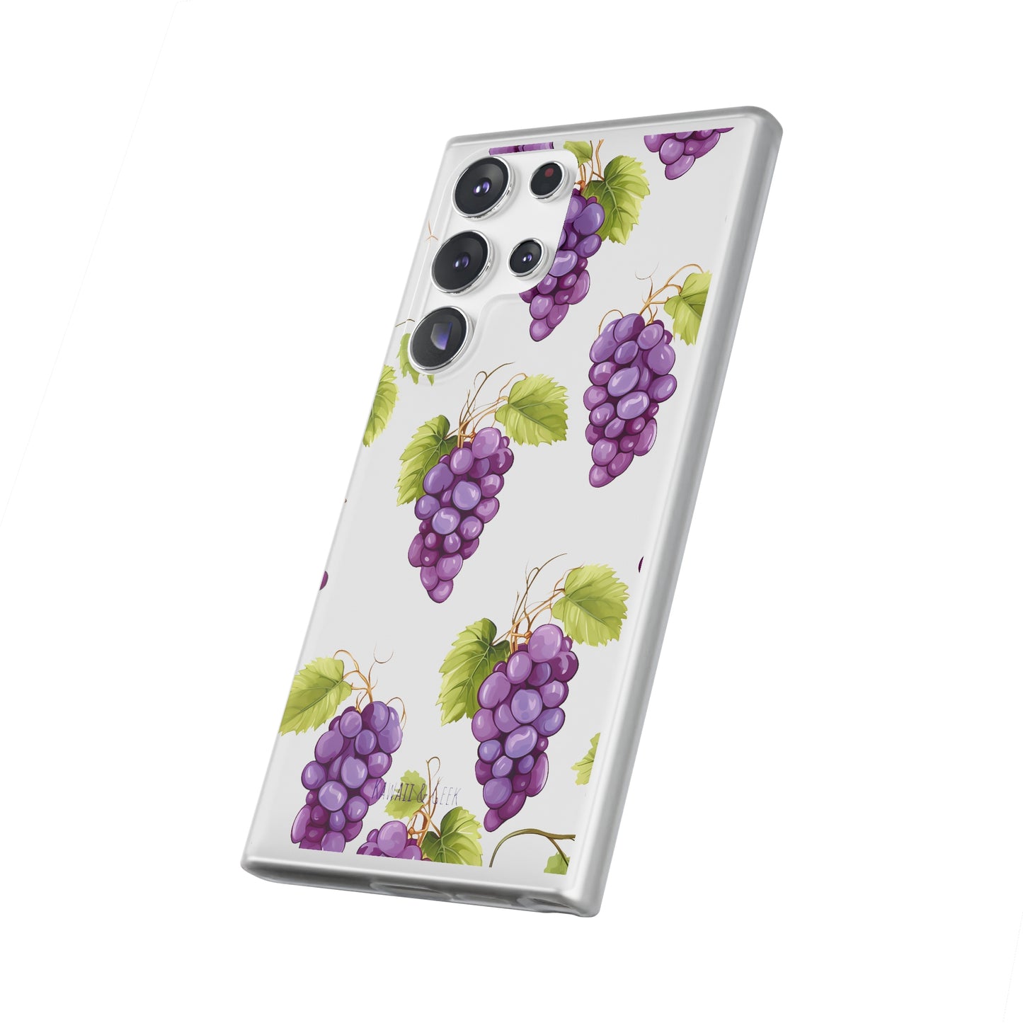 Flexi Grape Delight: Transparent Phone Case