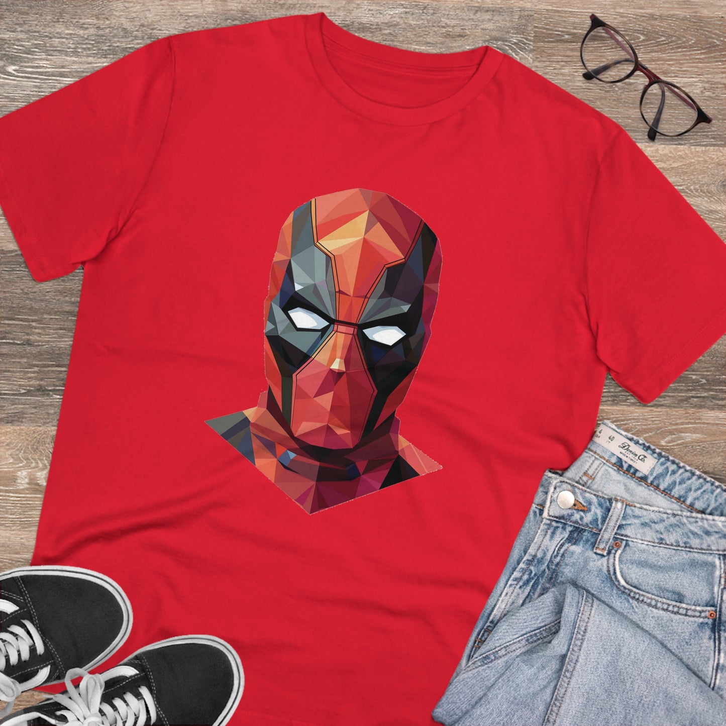 Deadpool Polygonal T-Shirt - Embrace Mercenary Style