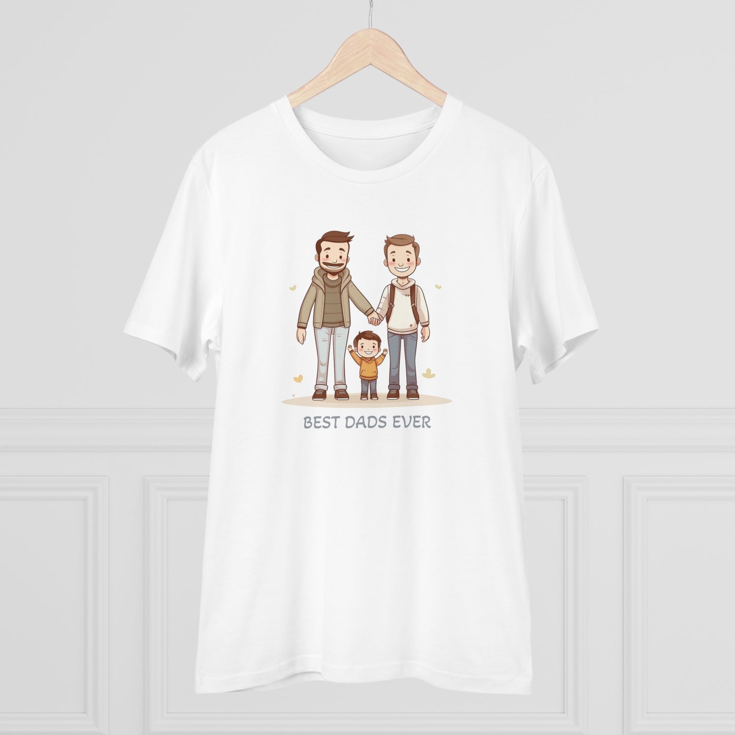 Best Dads Ever LGBT Father's Day T-Shirt - Celebrate Love, Family, and Sustainability