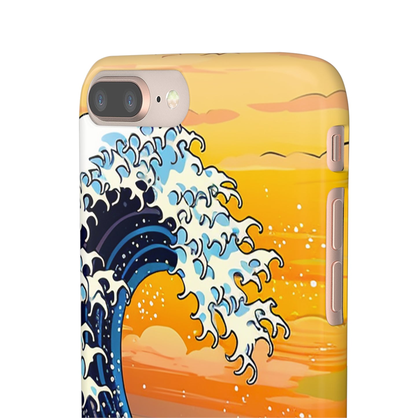 Sunset Big Wave Phone Case - Embrace the Majestic Hokusai Style in Your Hands