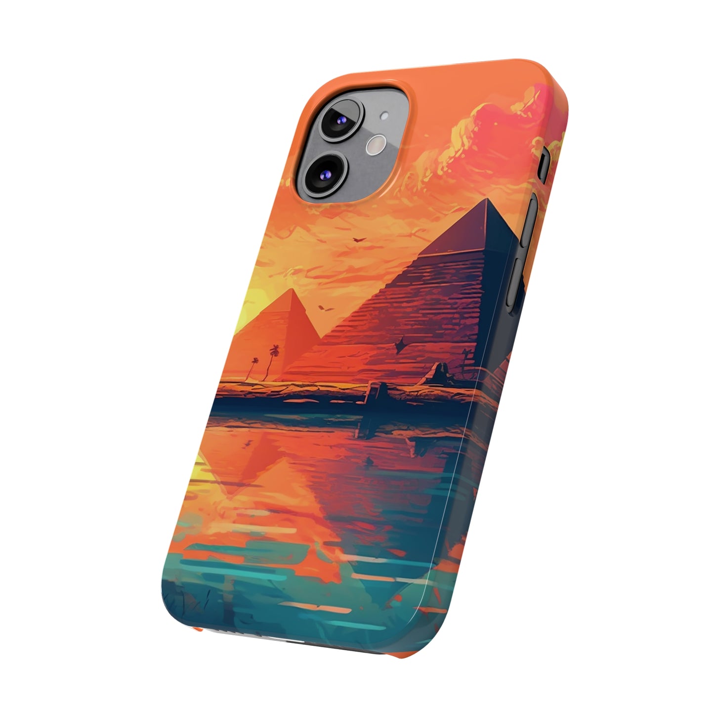 Egyptian Pyramid at Sunset Phone Case - Carry the Mystique of Ancient Egypt with You