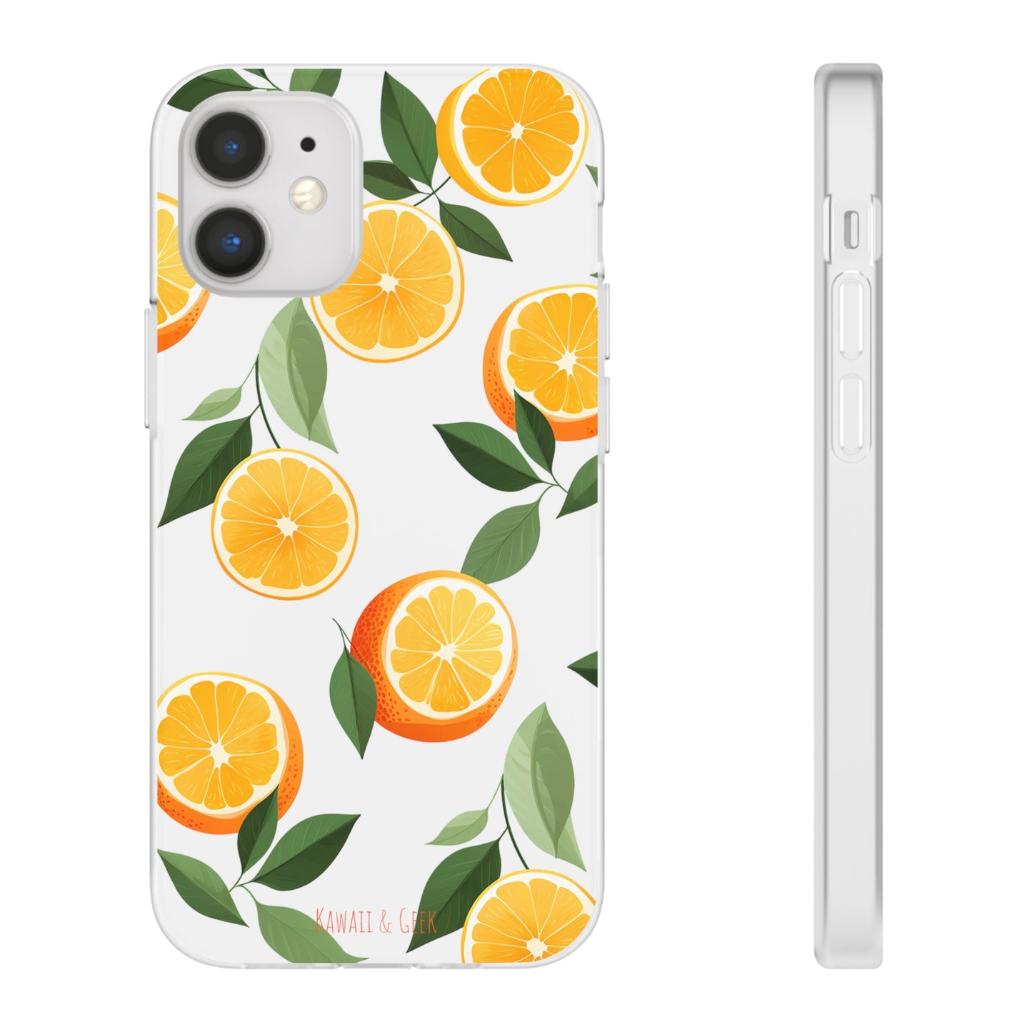 Zesty Orange Slices Transparent Flexi Phone Case