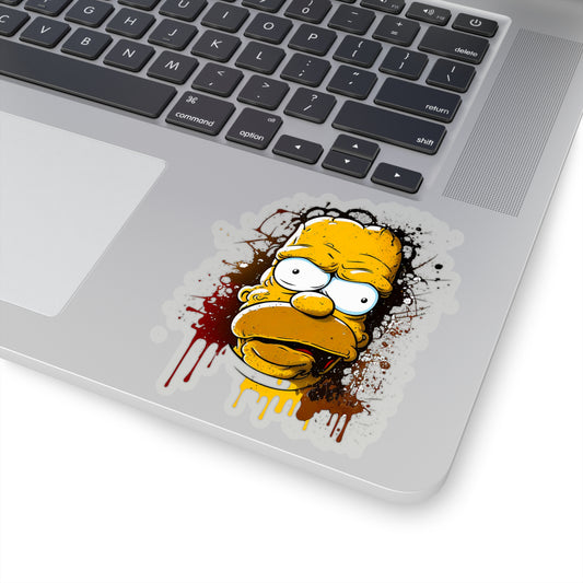 Homer Simpson Sticker - Add Some Fun and Unique Style to Your Tech