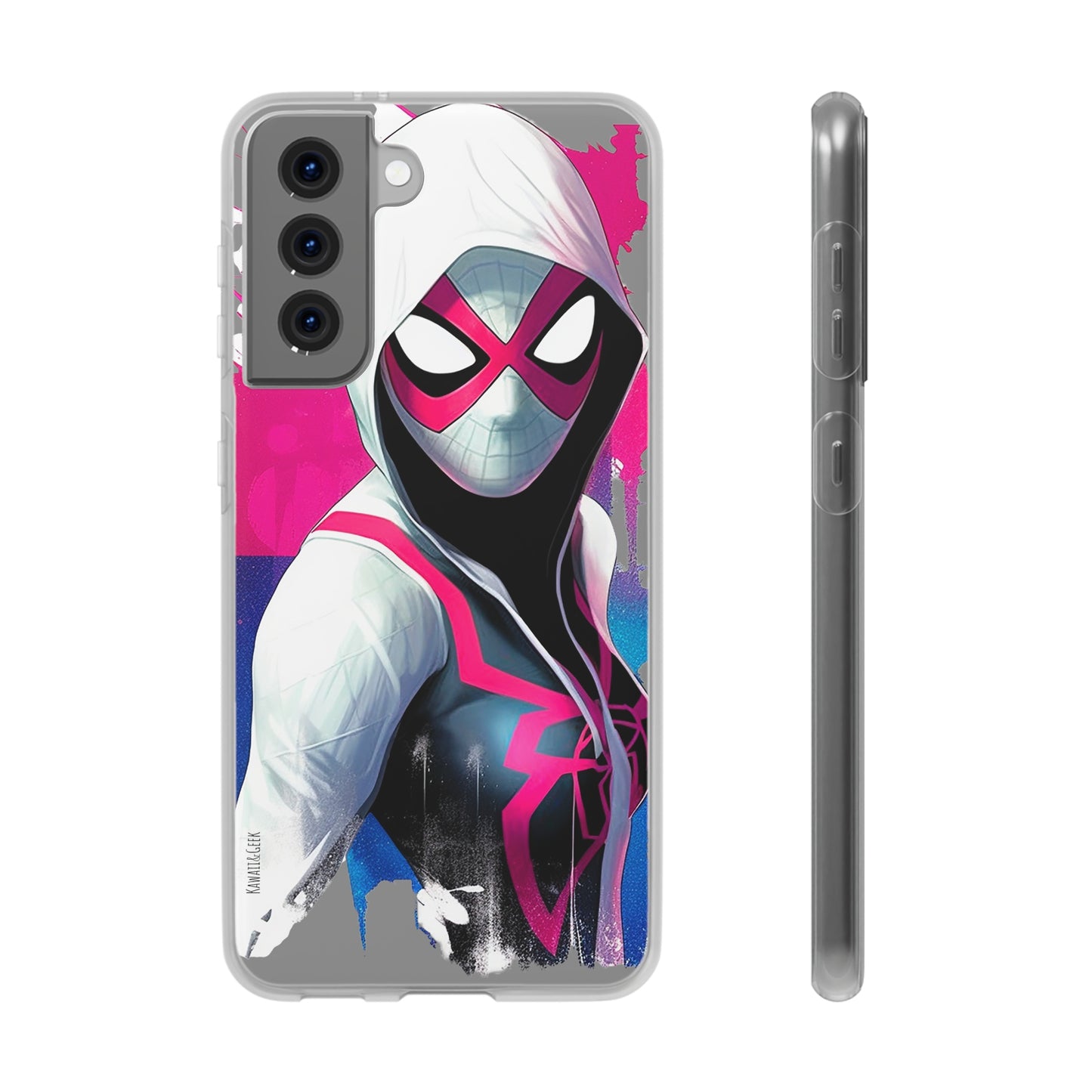 Spider Gwen in Flexi Phone Case - Add Some Colorful and Heroic Style to Your Phone