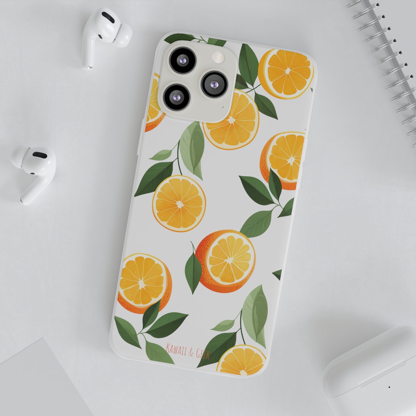 Zesty Orange Slices Transparent Flexi Phone Case