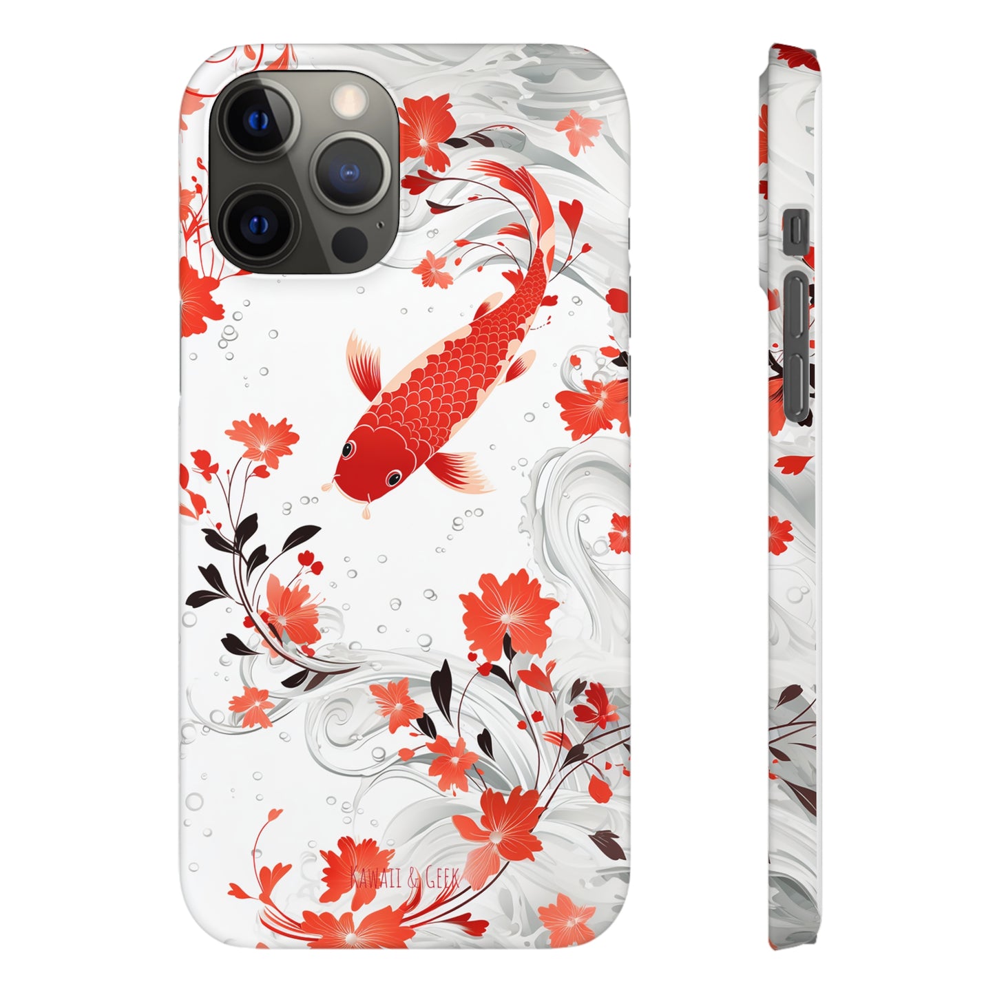 Elegant Koi: Premium Japanese Fish Phone Case