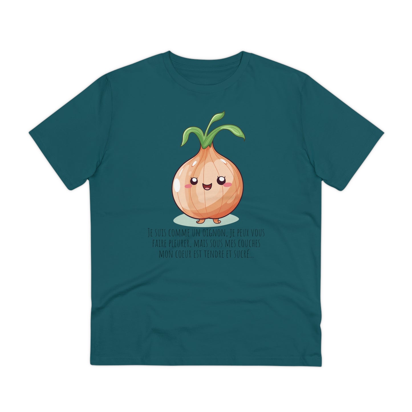 Sweet and Sassy Eco-Friendly Onion T-Shirt for Heartfelt Style - FRENCH