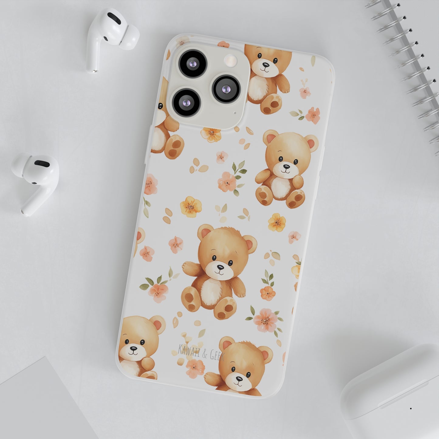 Teddy Delight: Flexi and semi-Transparent Phone Case