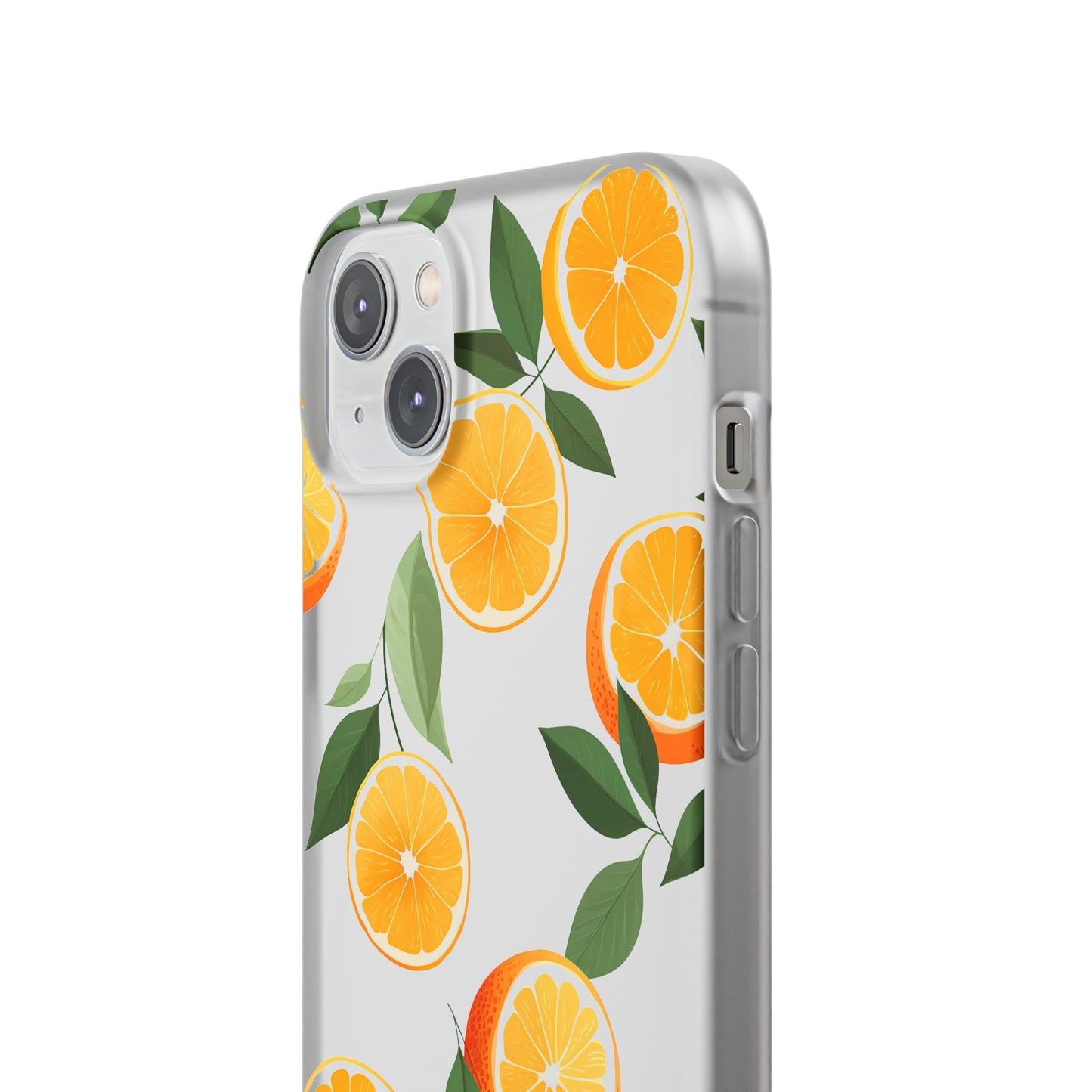 Zesty Orange Slices Transparent Flexi Phone Case