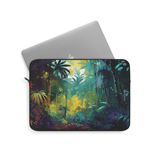 Enchanted Tropical Forest Laptop Sleeve - Protect Your Device with Nature's Charm