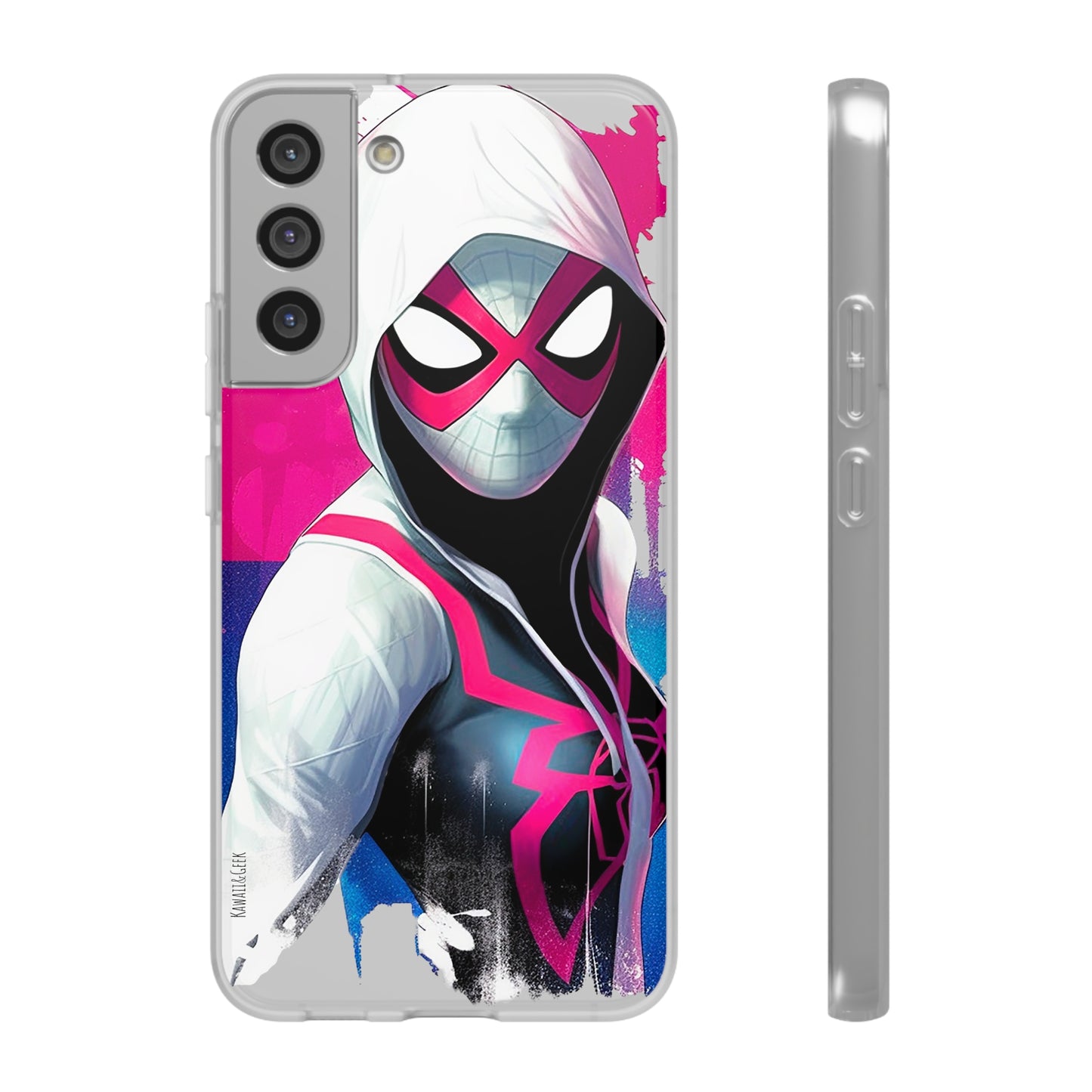 Spider Gwen in Flexi Phone Case - Add Some Colorful and Heroic Style to Your Phone