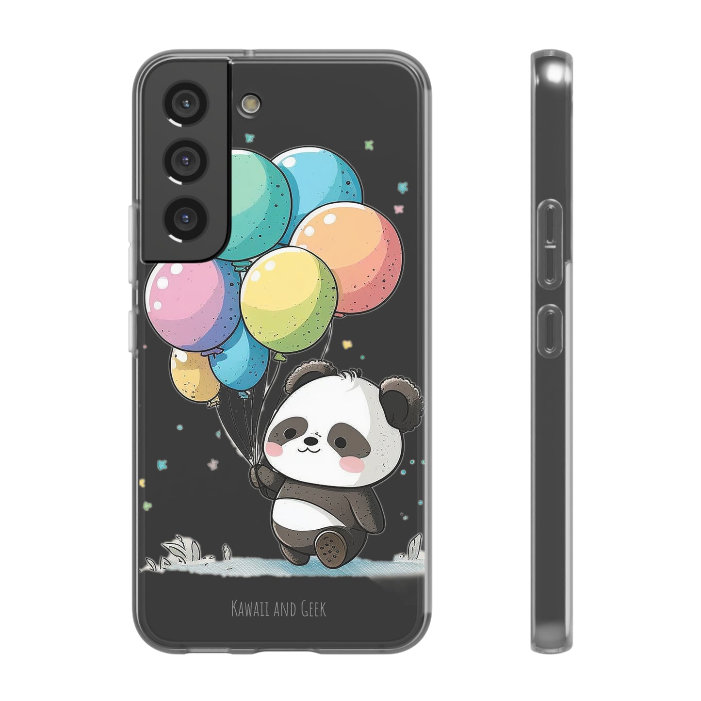 Cute Panda with Balloons flexi Smartphone Case - Add Some Adorable and Protective Style to Your Device