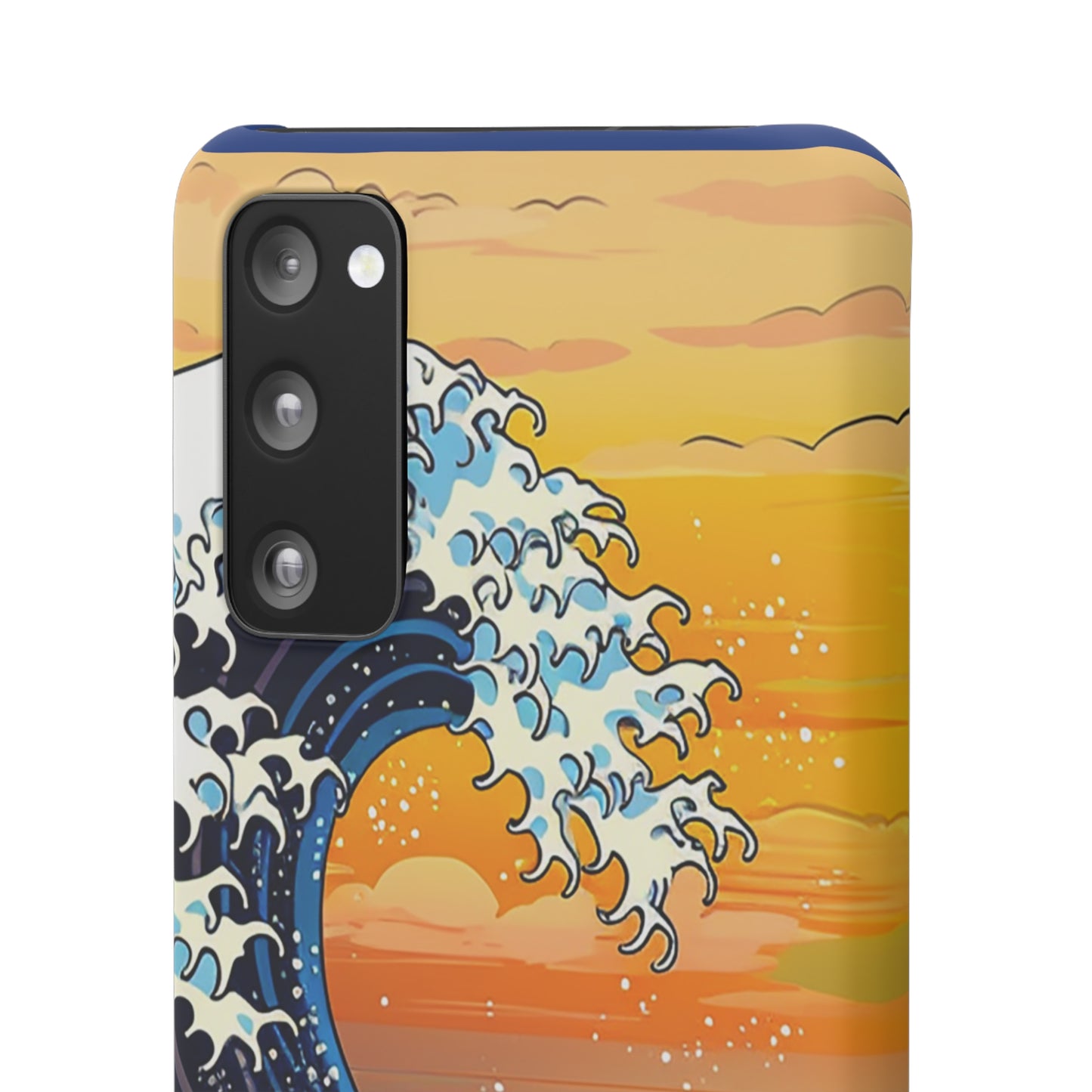 Sunset Big Wave Phone Case - Embrace the Majestic Hokusai Style in Your Hands