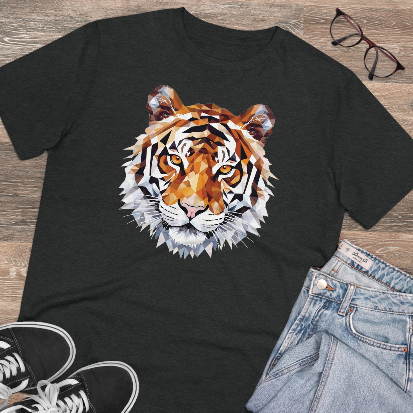 Tiger Polygonal T-Shirt - Embrace Fierce Elegance