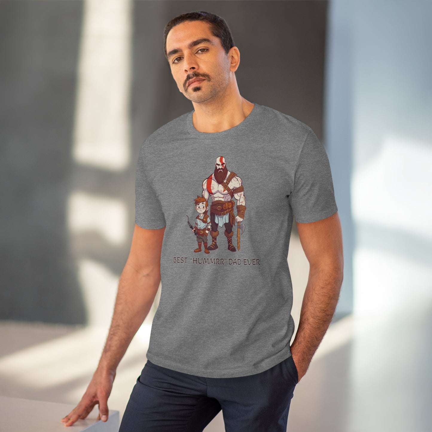 Kratos - God of War T-Shirt - BEST Hummrr Dad Ever - Celebrate Father's Day with Playful Style