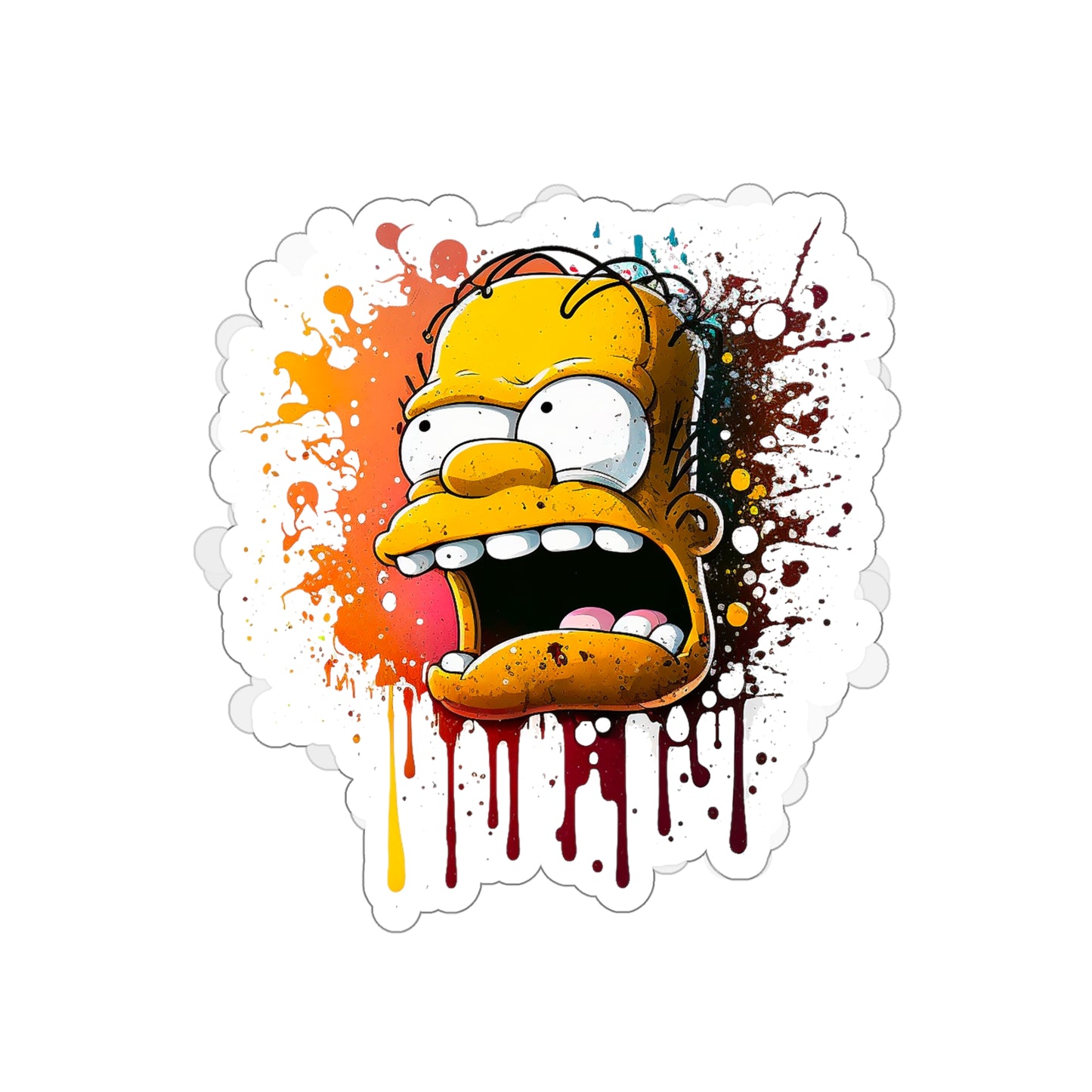 Homer Simpson Sticker - Add Some Fun and Unique Style to Your Tech