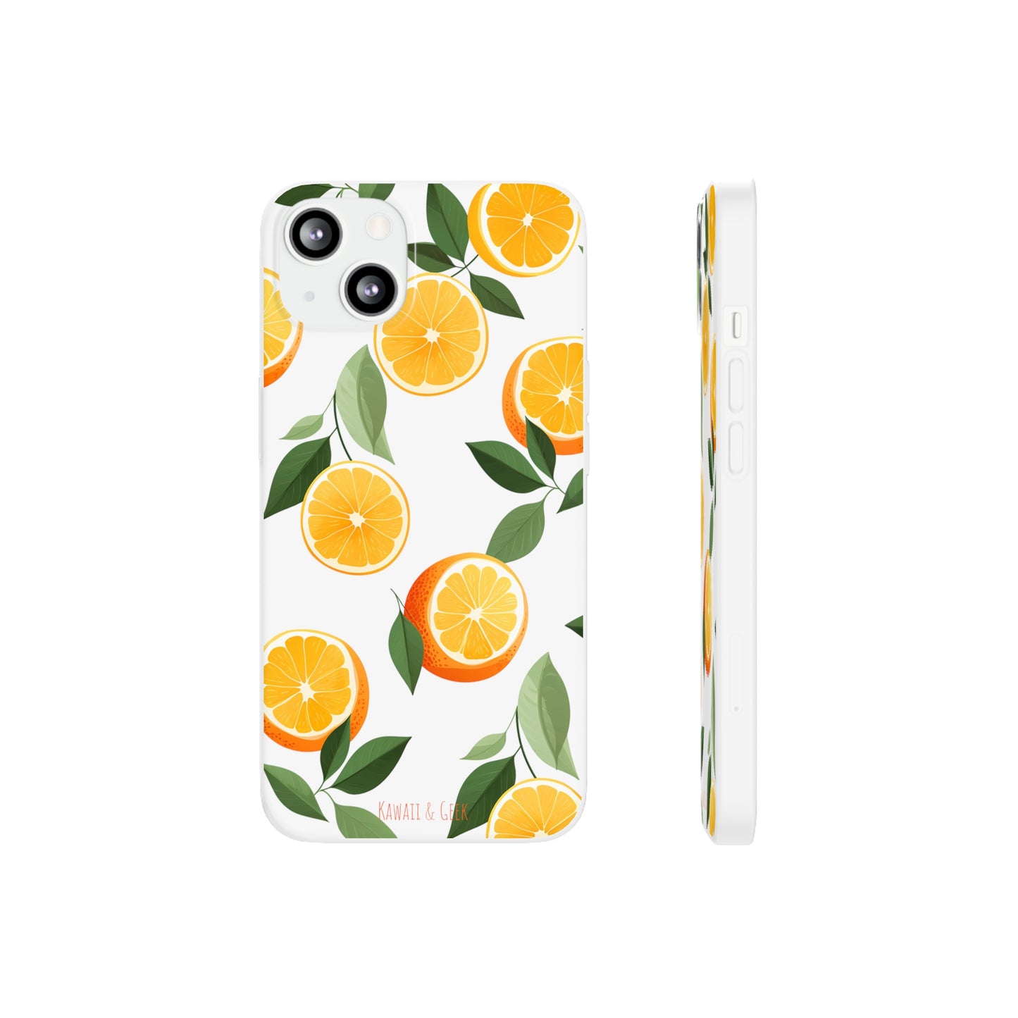 Zesty Orange Slices Transparent Flexi Phone Case