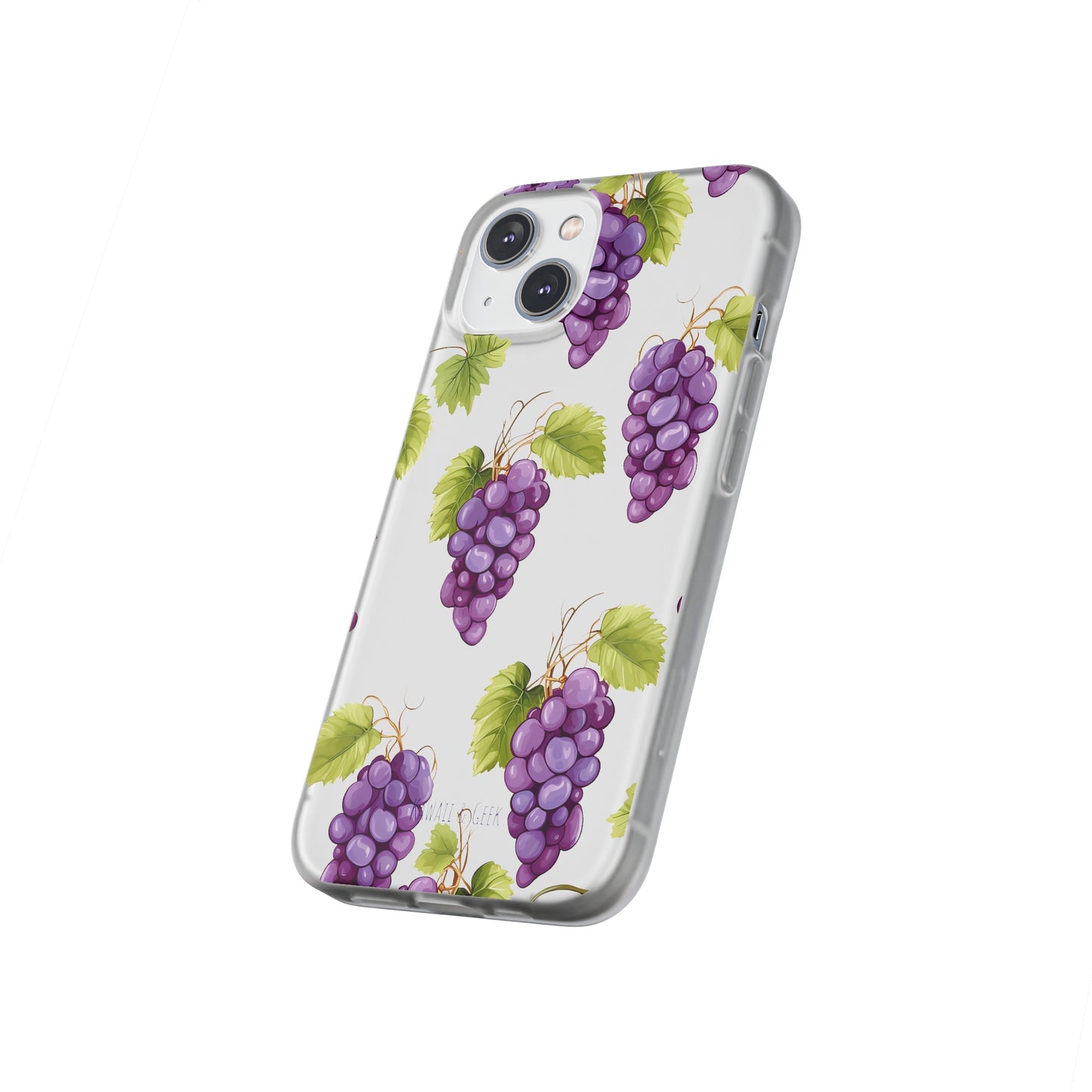 Flexi Grape Delight: Transparent Phone Case