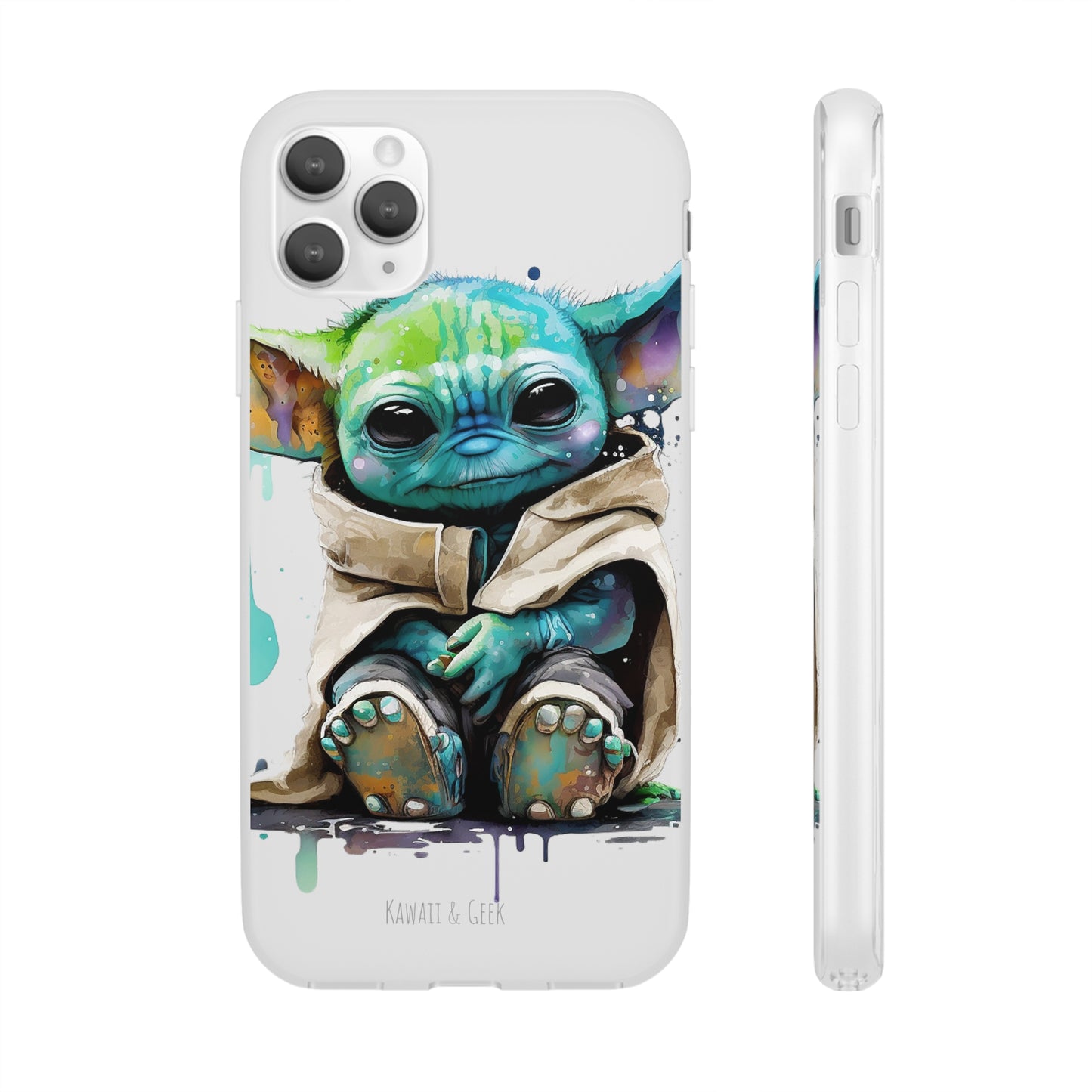 Baby Yoda Grogu flexi Phone Case - Add Some Adorable and Artistic Style to Your Smartphone - The Mandalorian - Star Wars