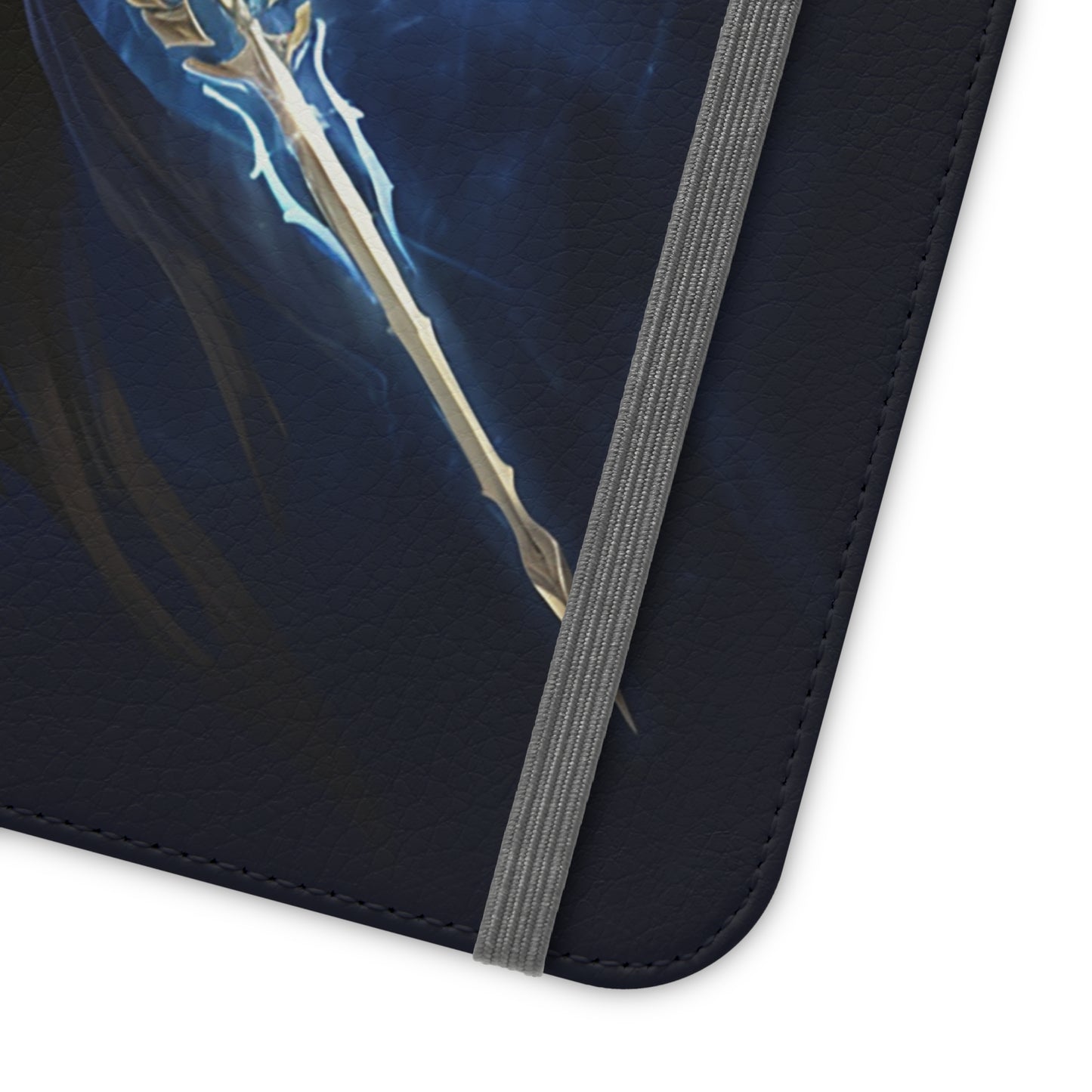 Archangel Flip Phone Case: Ethereal Wings & Sword Design