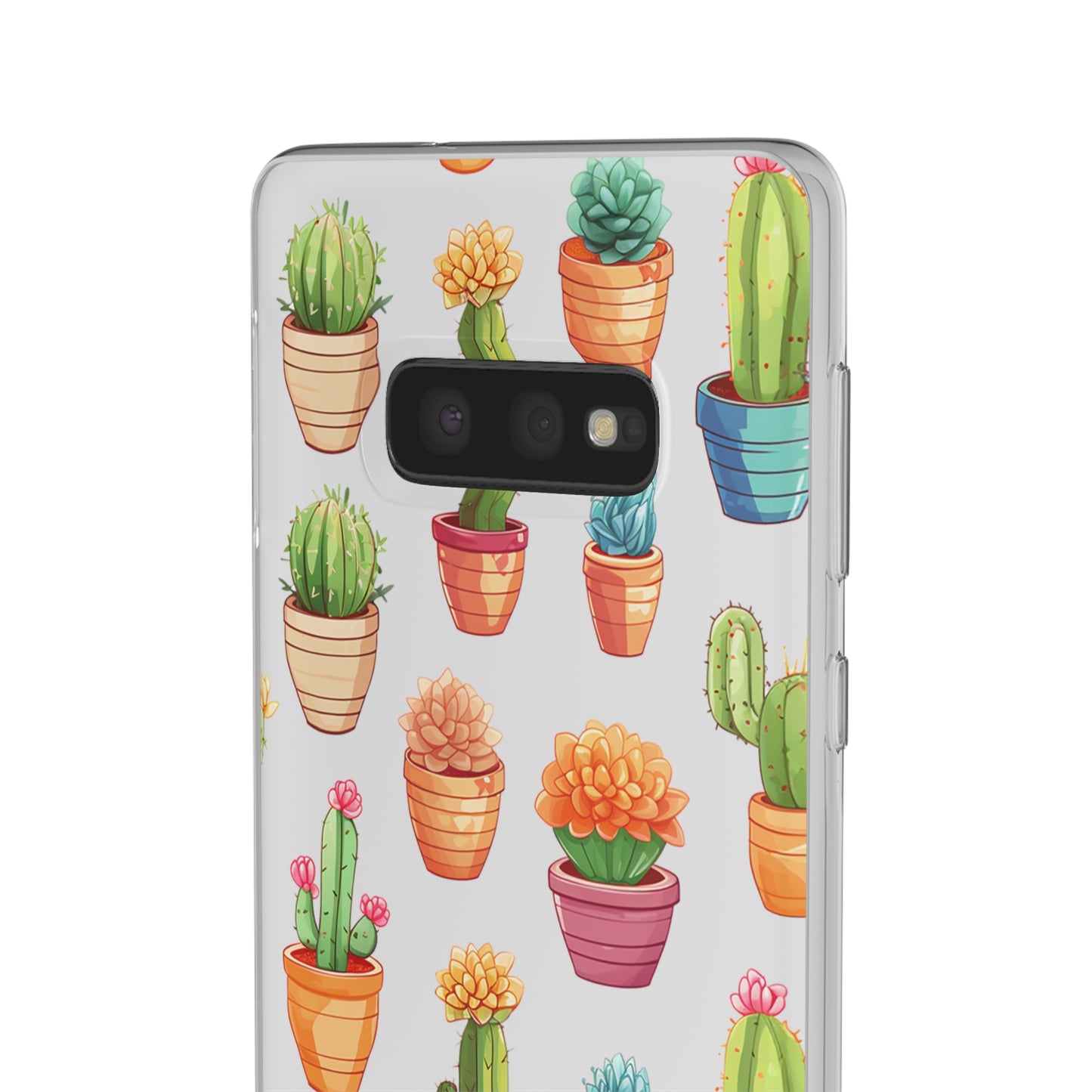 Charming Cactus Flexi and semi Transparent Phone Case