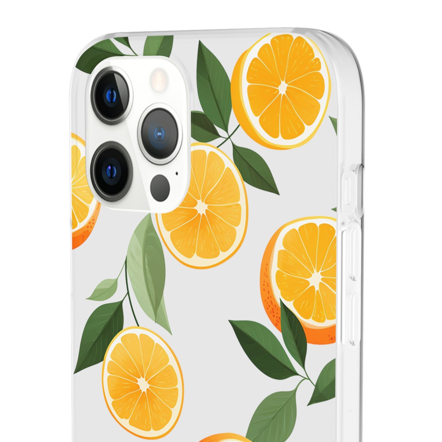 Zesty Orange Slices Transparent Flexi Phone Case