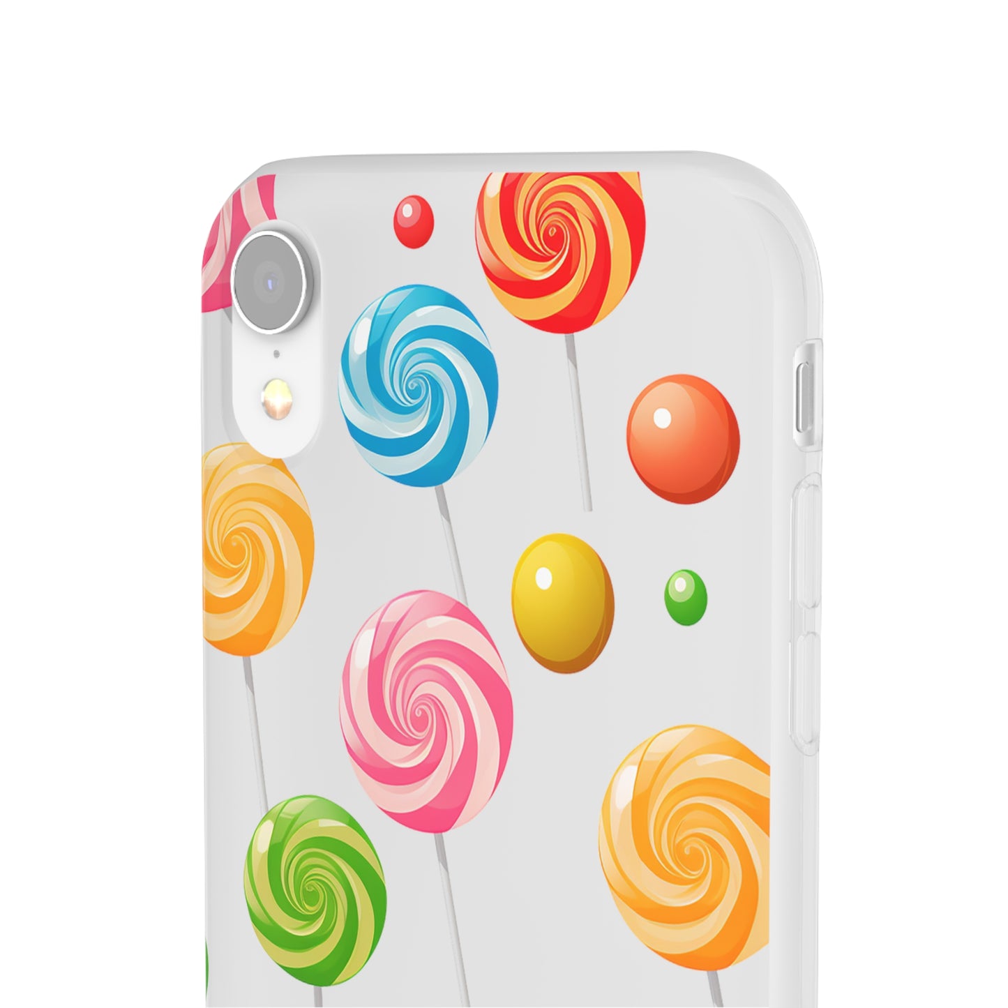 Vibrant Lollypop Array - Flexi Transparent Phone Case