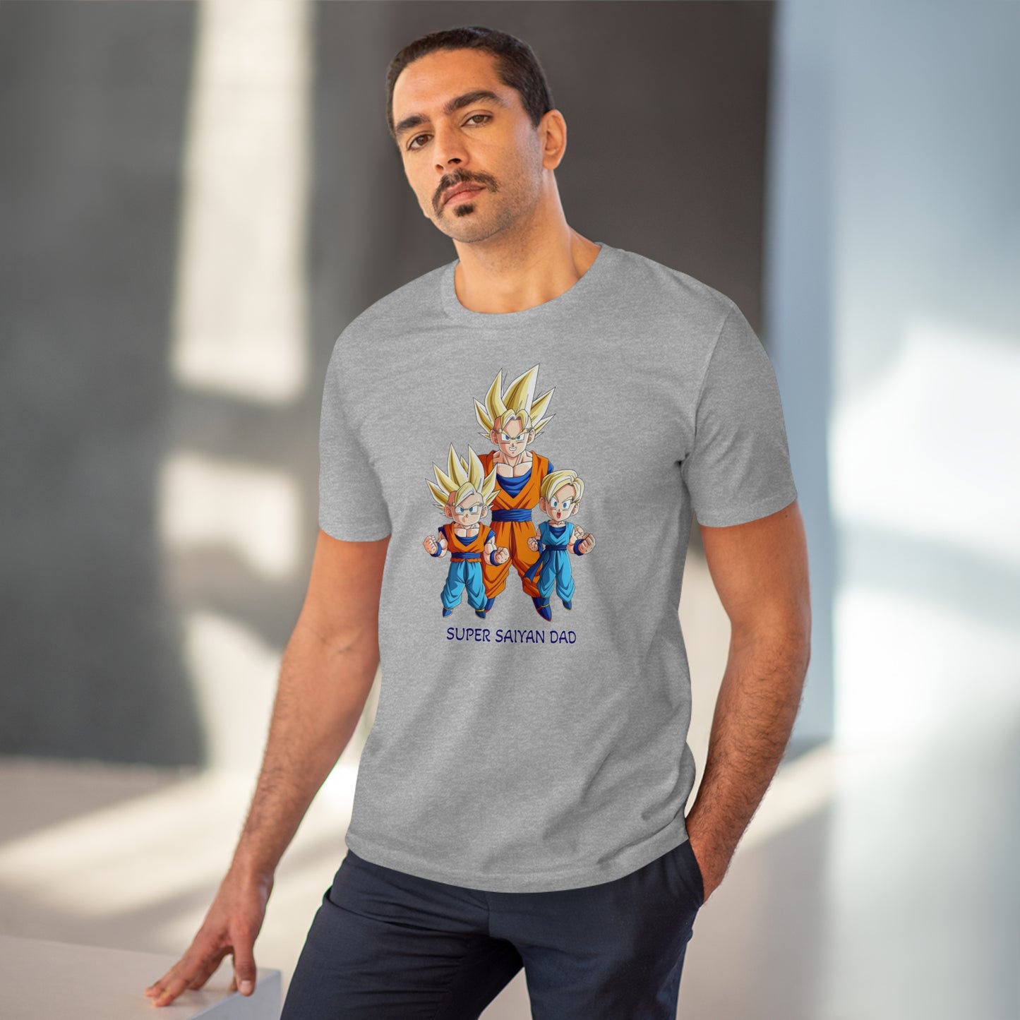 San Goku - Unisex Eco-Friendly T-Shirt - Celebrate Father's Day "Super Saiyan Dad"