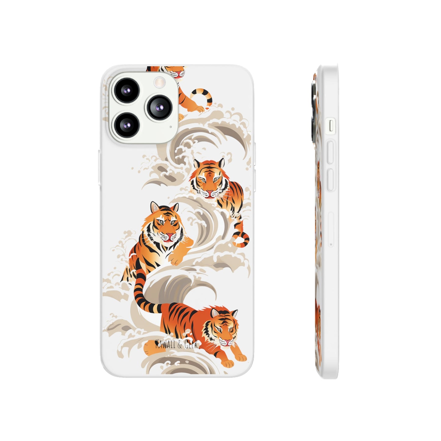 Elegant Chinese Ink Tiger Flexi Phone Case