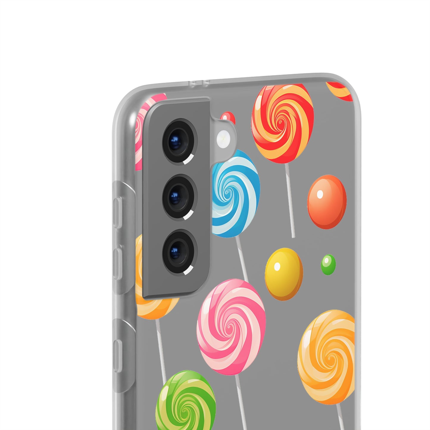 Vibrant Lollypop Array - Flexi Transparent Phone Case